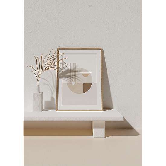 Neutral Semicircles Poster No.2 - Image 4