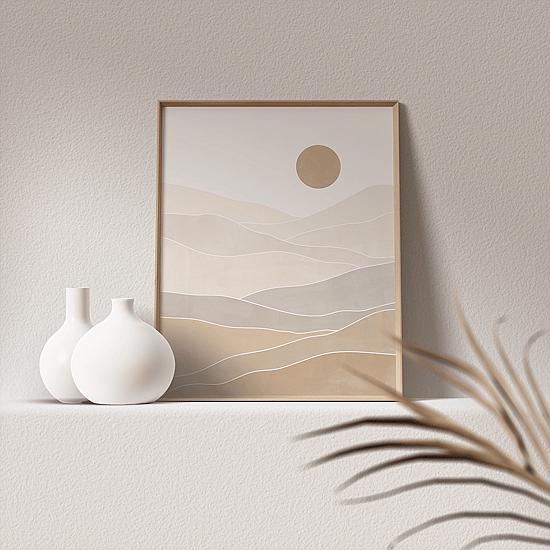 Abstract Beige Landscape - Image 4