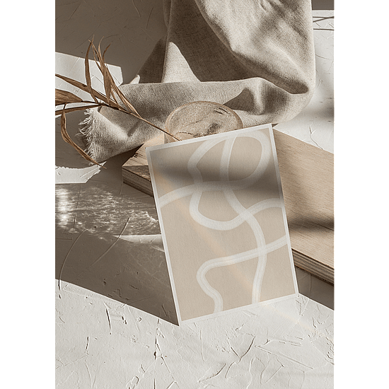 White Brush Stroke Poster No.2 - Image 4