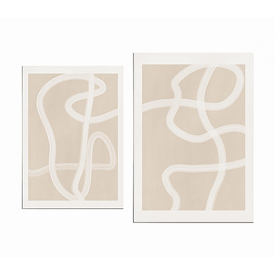 White Brush Stroke Poster No.2 - Image 5