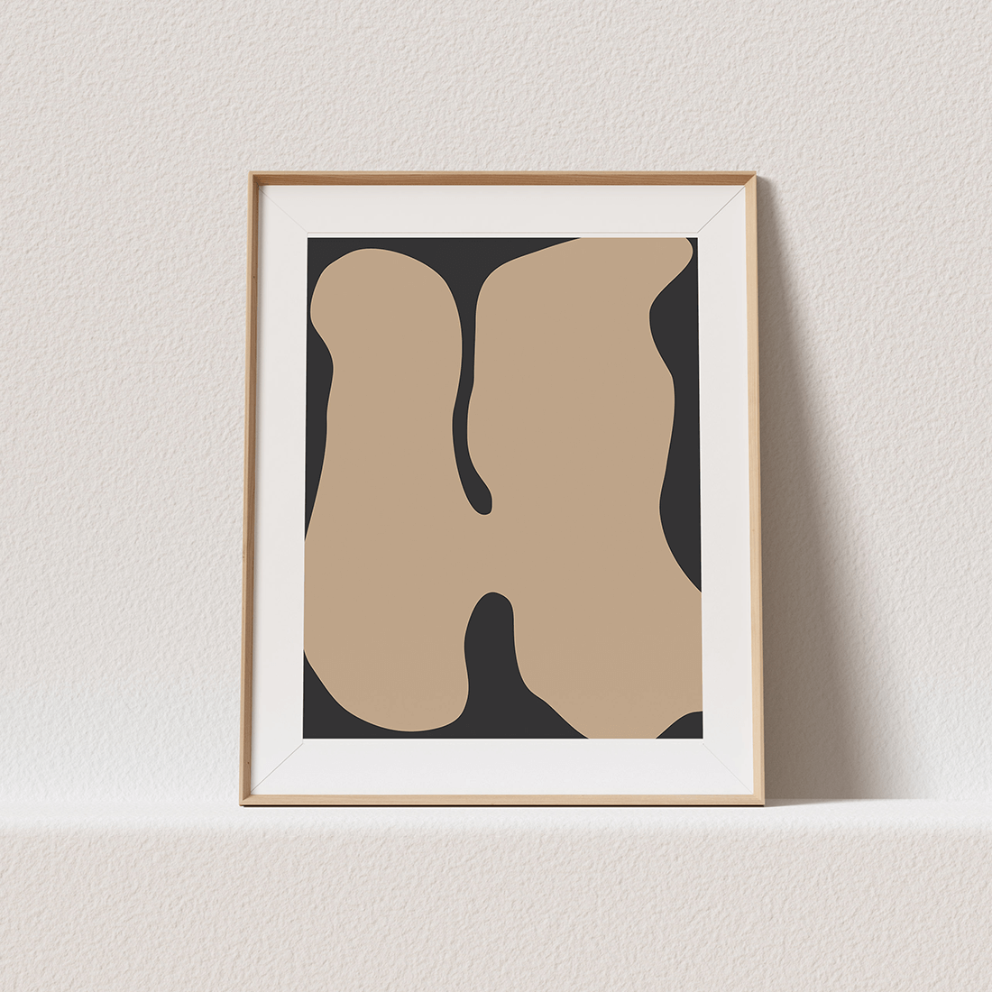 Graphic Beige Shapes Poster - Image 2