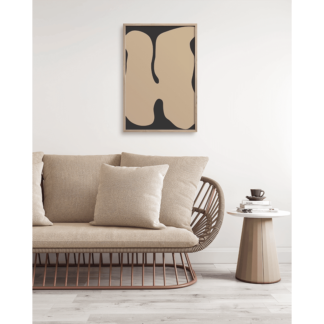 Graphic Beige Shapes Poster - Image 4