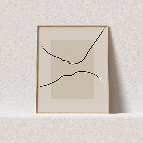 Soft Abstract Lines Poster - Image 3