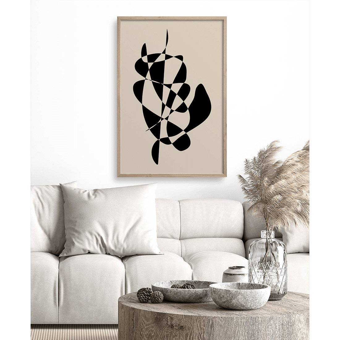 Abstract Black Shapes Poster - Image 4
