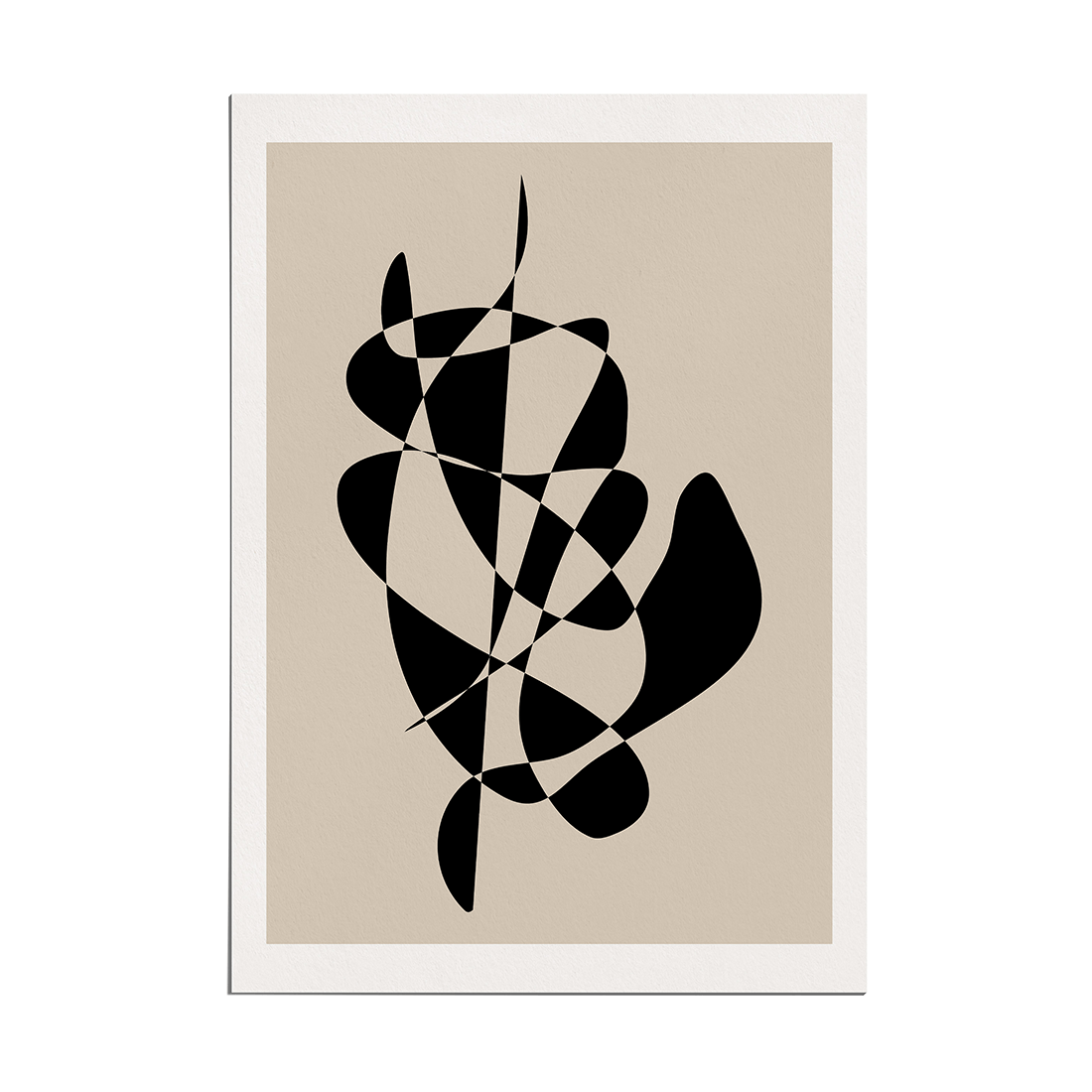 Abstract Black Shapes Poster - Image 5