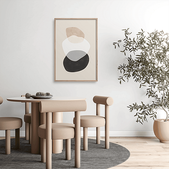 Beige Boho Shapes Poster - Image 3