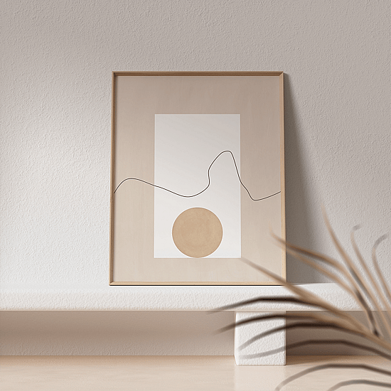 Neutral Geometric Poster - Image 4