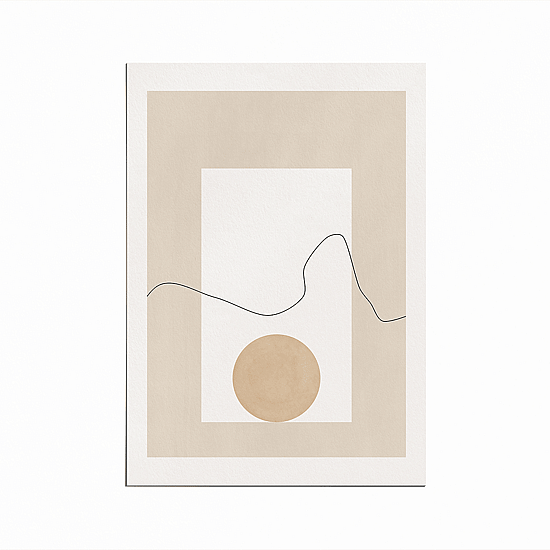 Neutral Geometric Poster - Image 5
