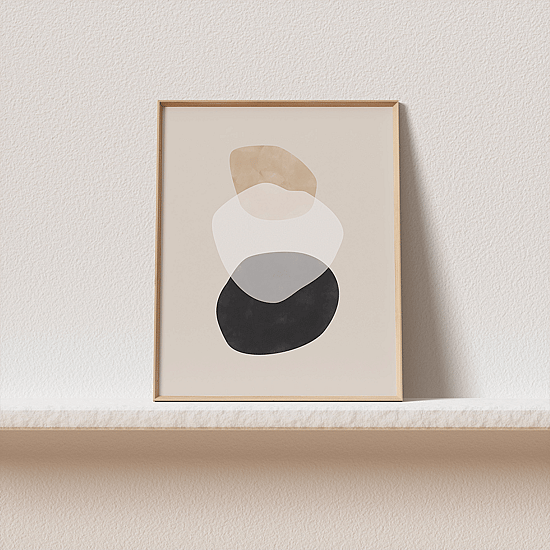 Beige Boho Shapes Poster - Image 4
