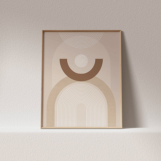 Beige Mid Century Poster No.1 - Image 4