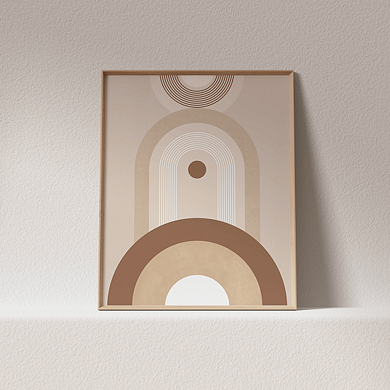 Beige Mid Century Poster No.2 - Image 4