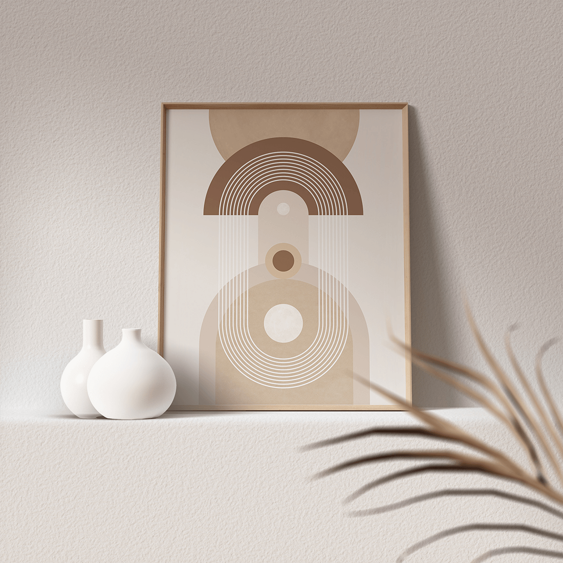Beige Mid Century Poster No.3 - Image 4