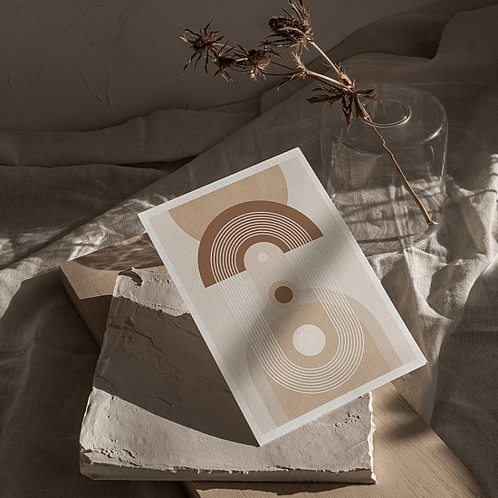 Beige Mid Century Poster No.3 - Image 5