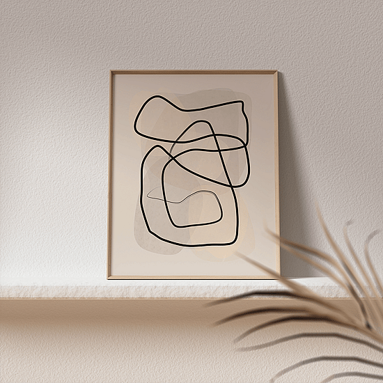 Abstract Line Art Poster No.1 - Image 4