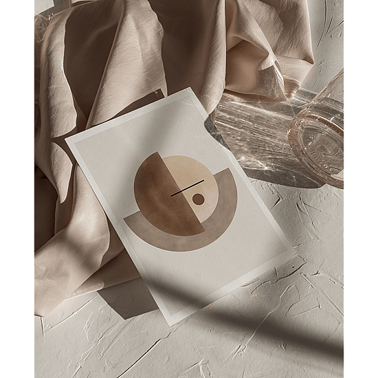 Beige Geometric Poster - Image 5
