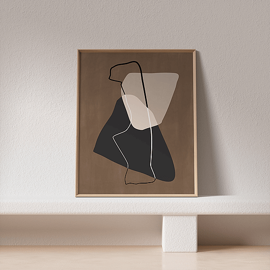 Painted Abstract Shapes Poster No.1 - Image 4