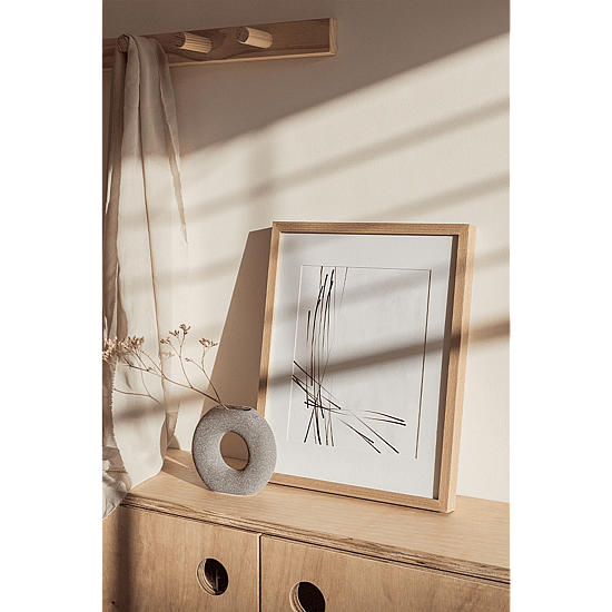 White Soft Lines Poster - Image 4