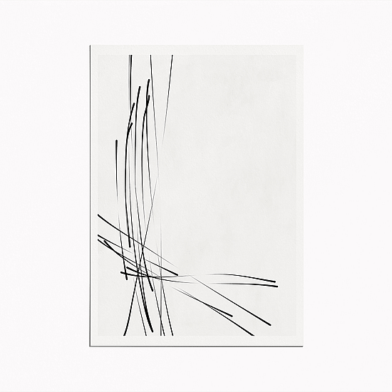White Soft Lines Poster - Image 5