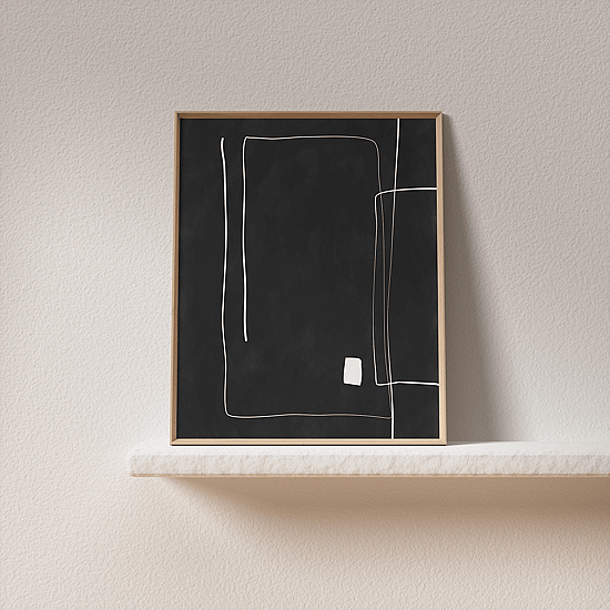 Black and White Painting Poster No.1 - Image 4