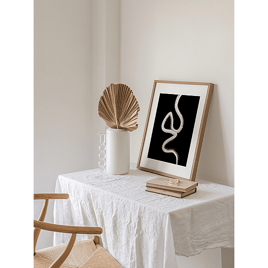 Black & White Paint Stroke Poster No.2 - Image 3
