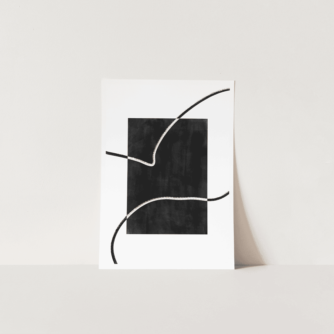 Black & White Line Art Poster - Image 5