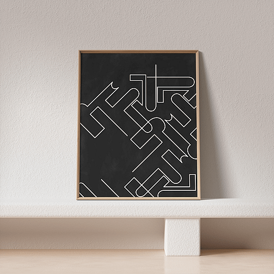 Mid Century Lines Poster No.2 - Image 4