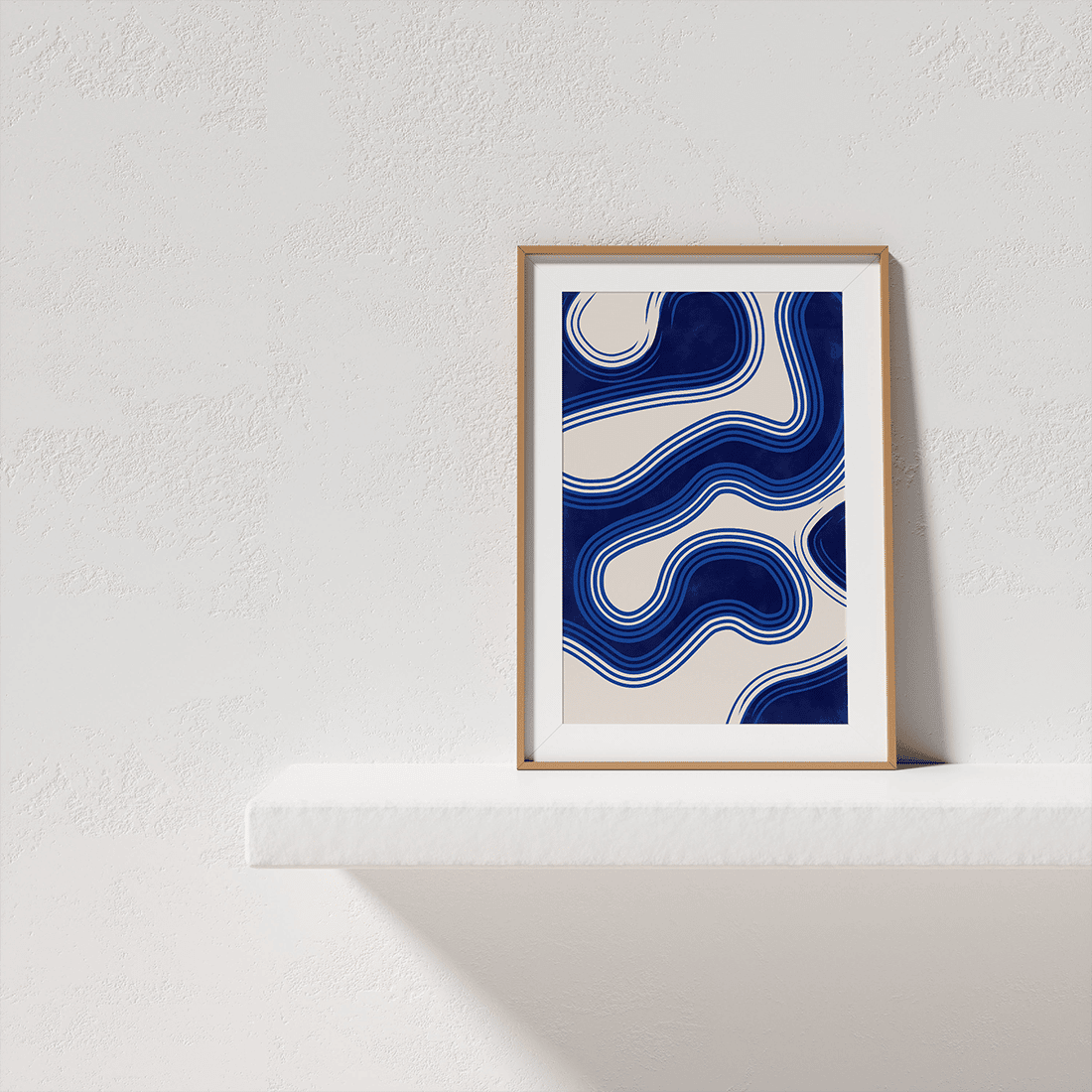 Wavy Blue Poster - Image 4
