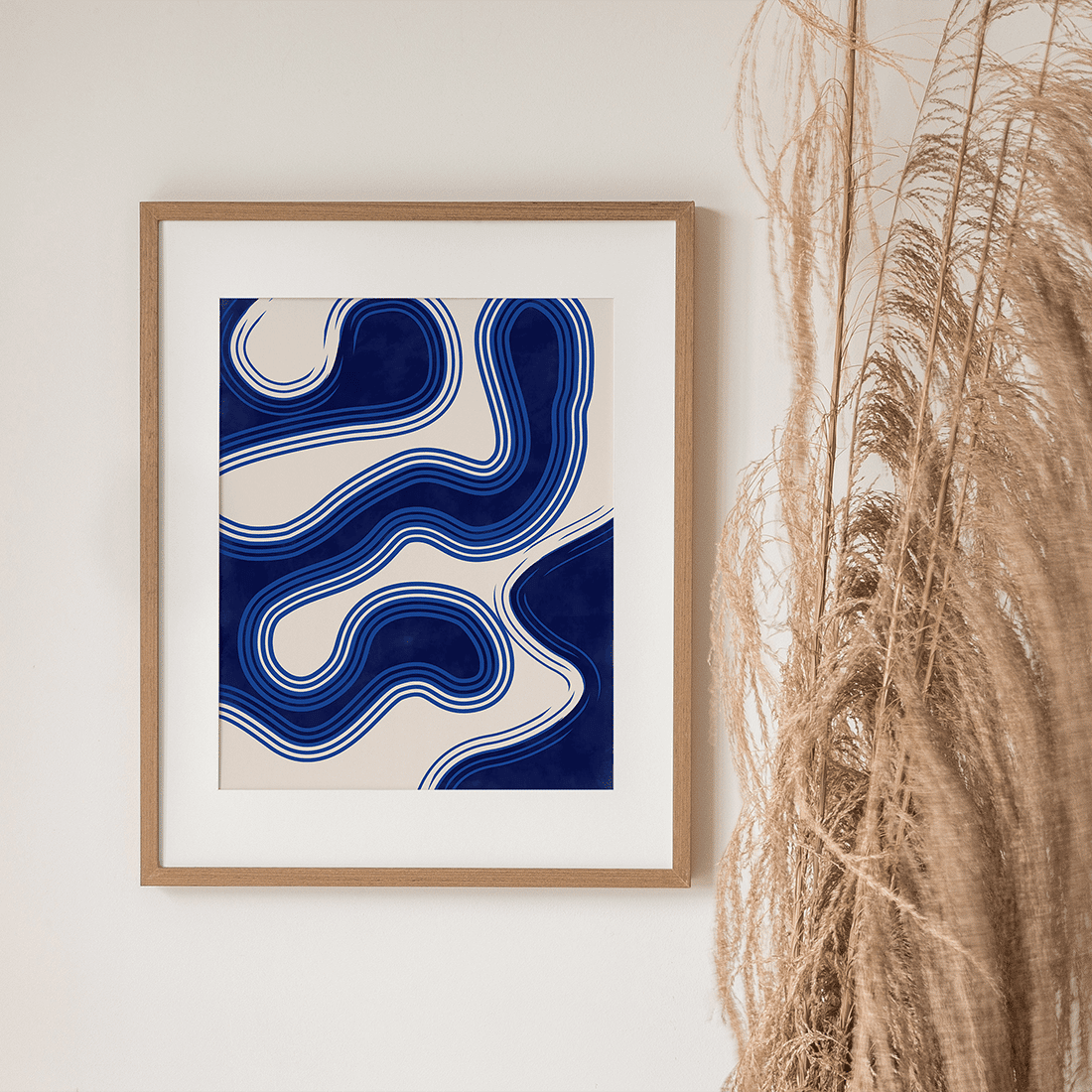 Wavy Blue Poster - Image 2