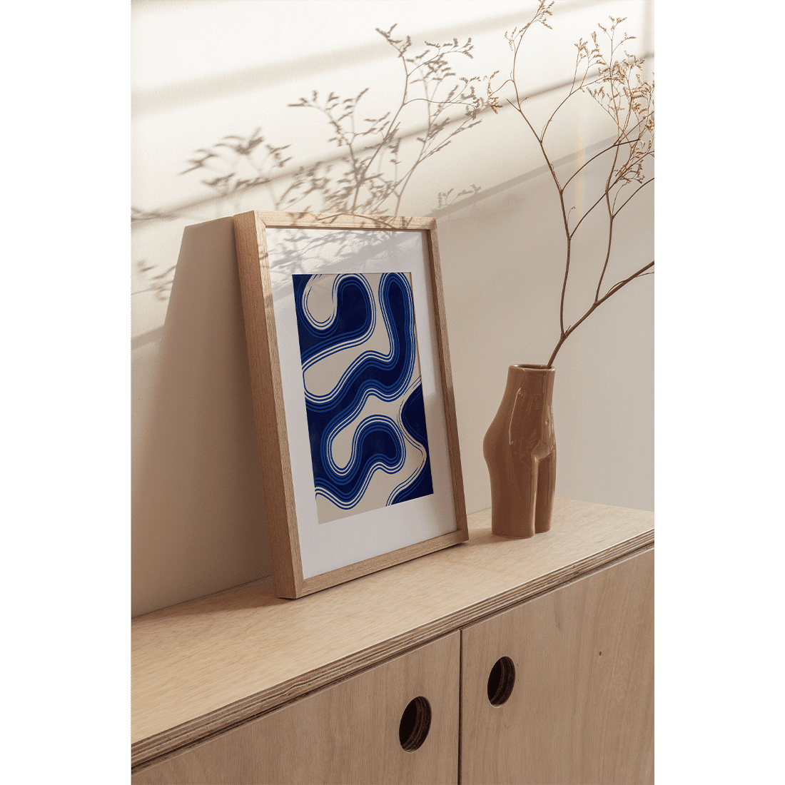Wavy Blue Poster - Image 3