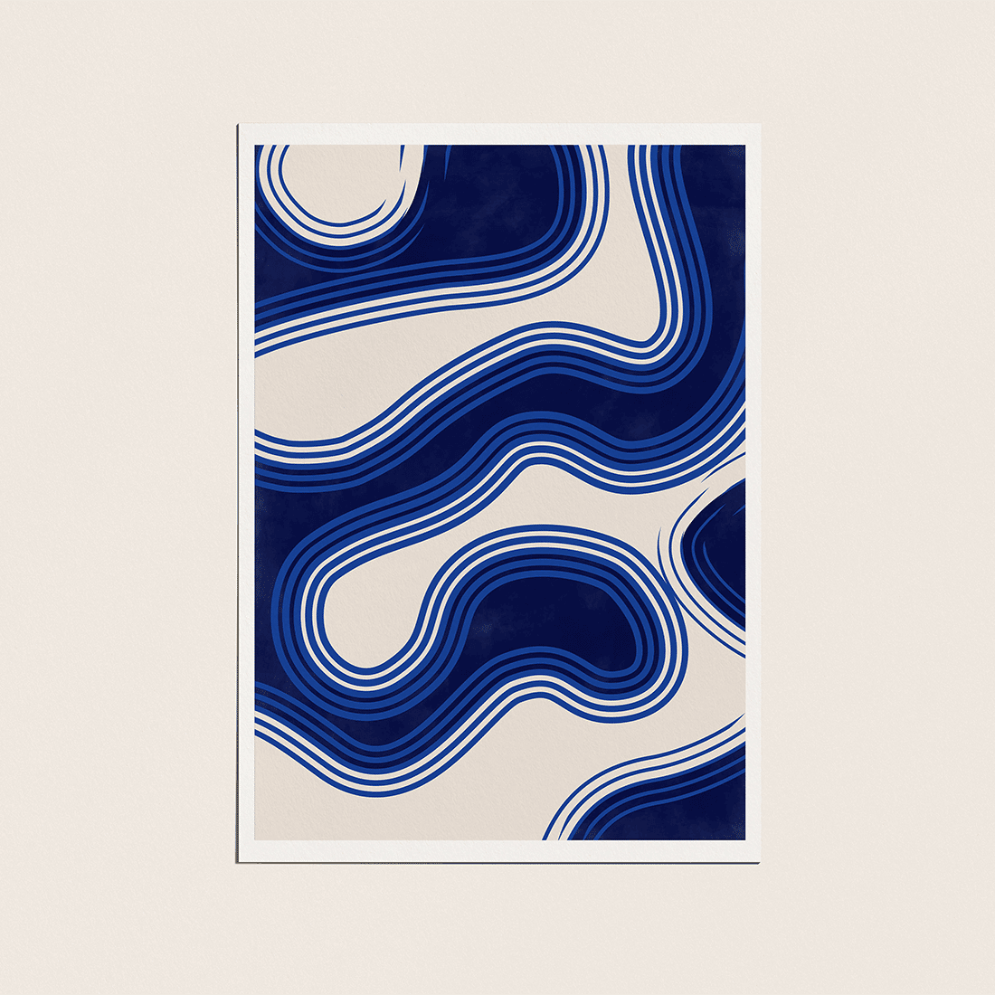Wavy Blue Poster - Image 5
