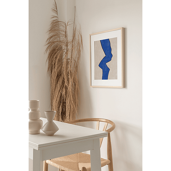 Organic Blue Shape Poster No.2 - Image 3