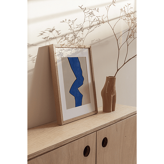 Organic Blue Shape Poster No.2 - Image 4