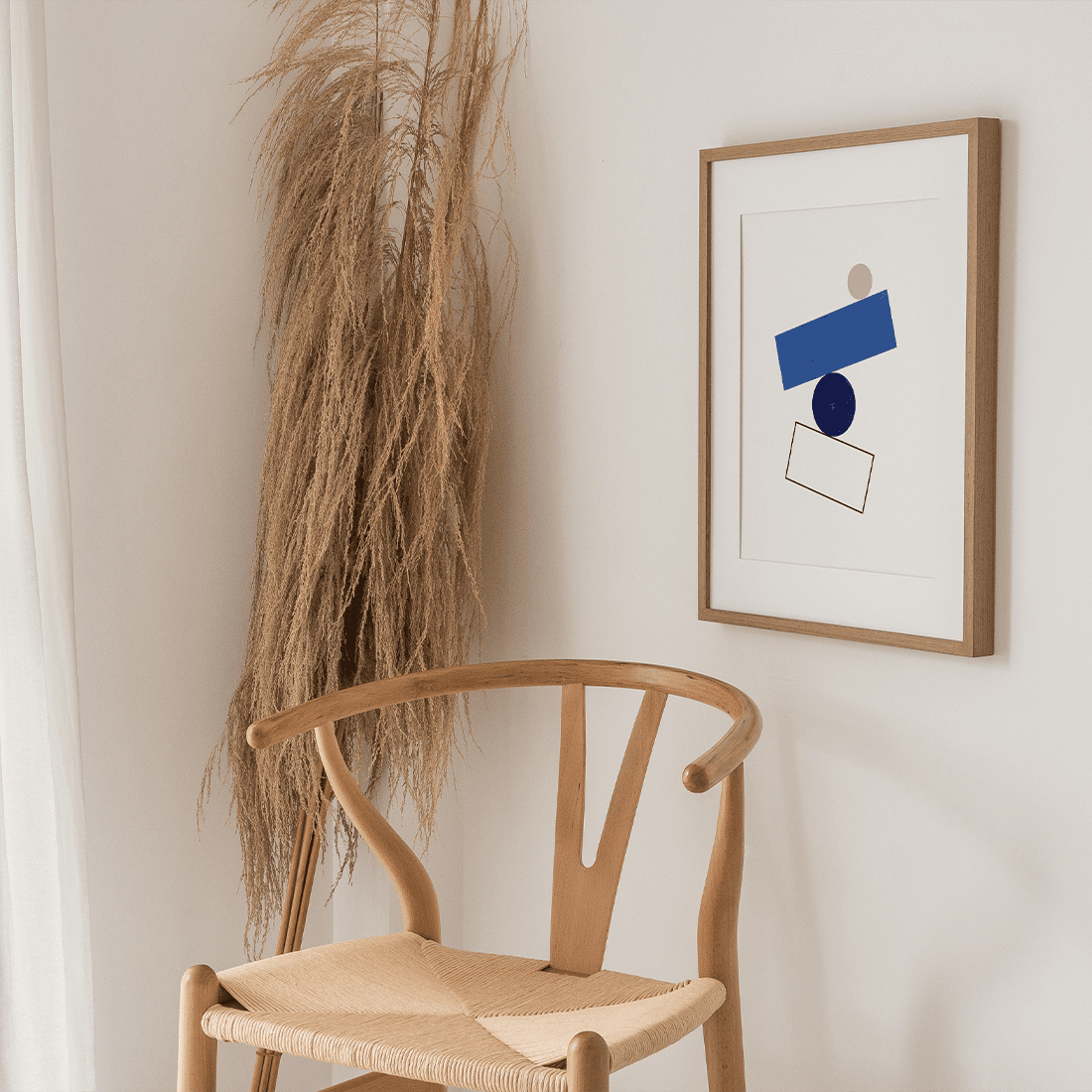 Simple Blue Forms Poster No.2 - Image 4