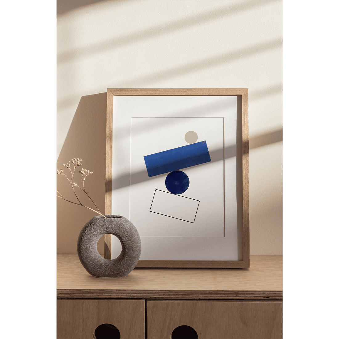 Simple Blue Forms Poster No.2 - Image 3