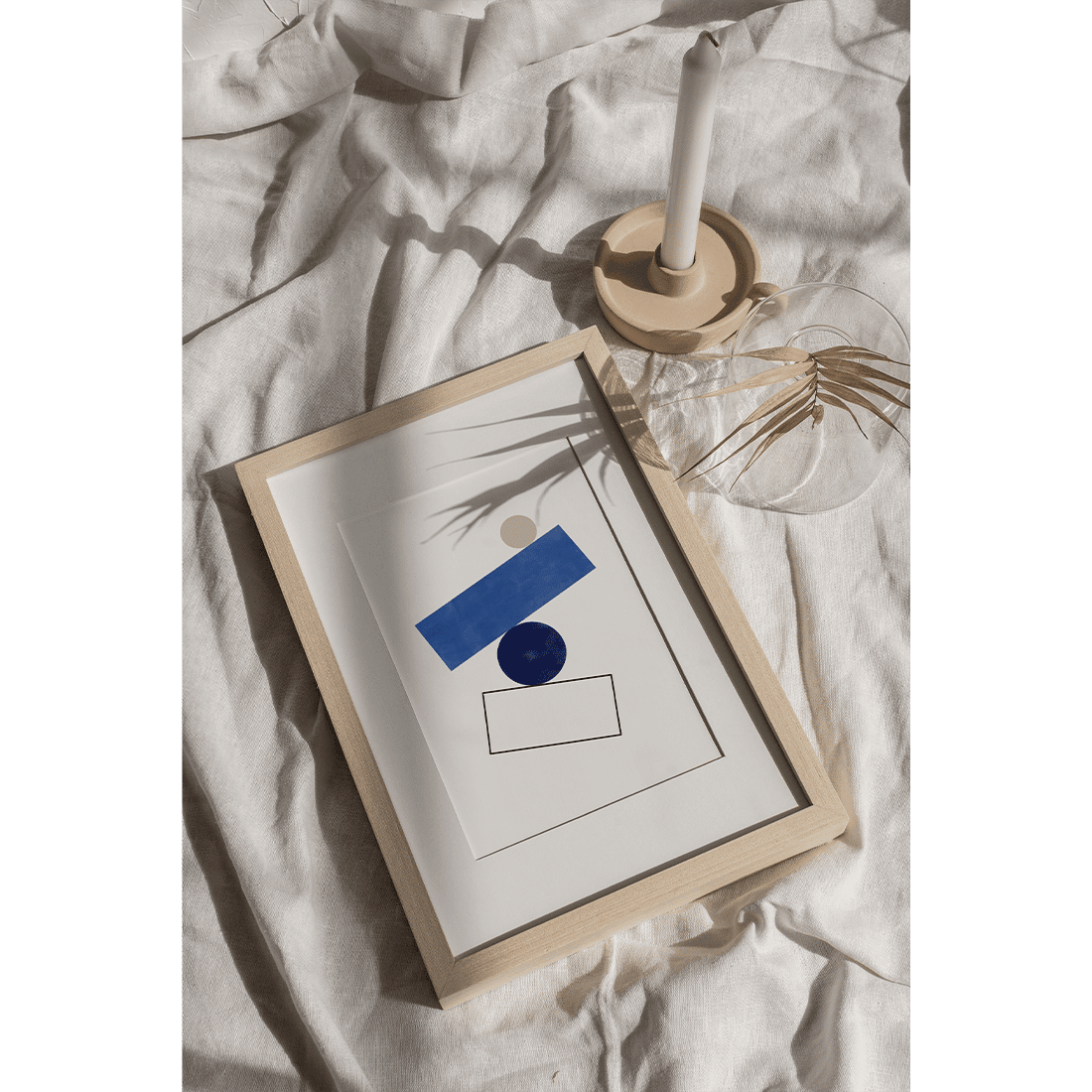 Simple Blue Forms Poster No.2 - Image 5