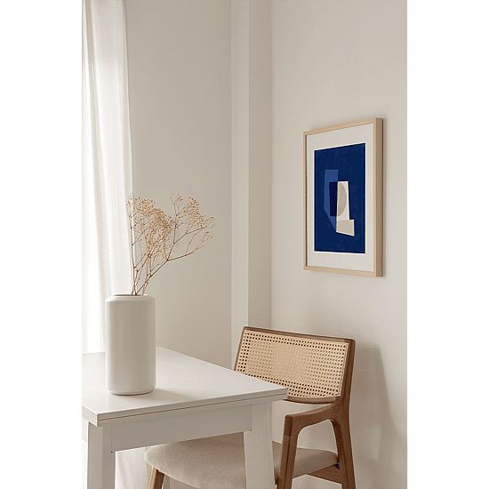Blue Geometric Poster No.1 - Image 3