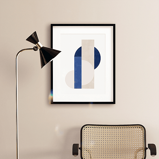 Blue Geometric Poster No.2 - Image 4