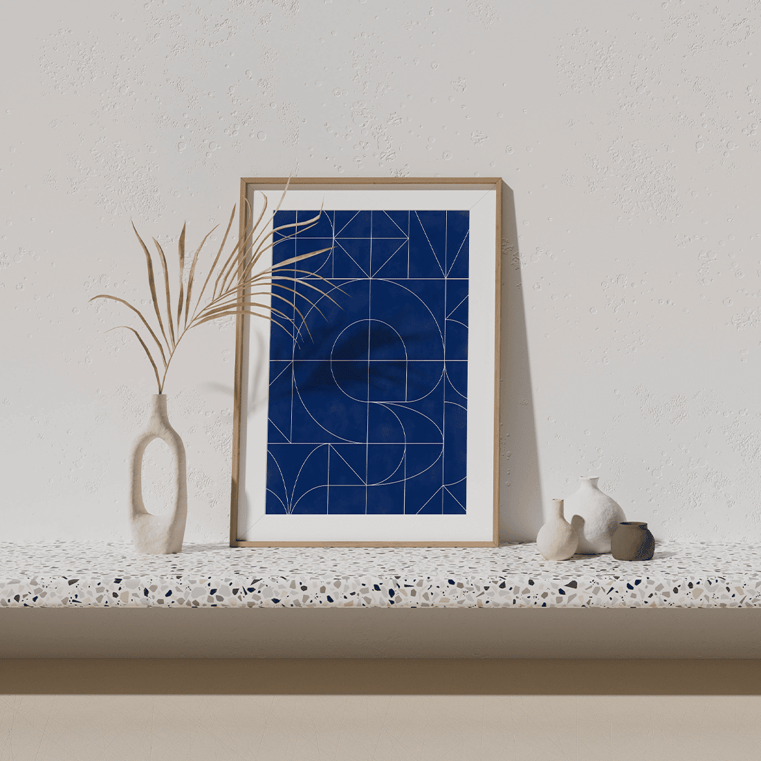 Navy Blue Minimalist Poster - Image 4