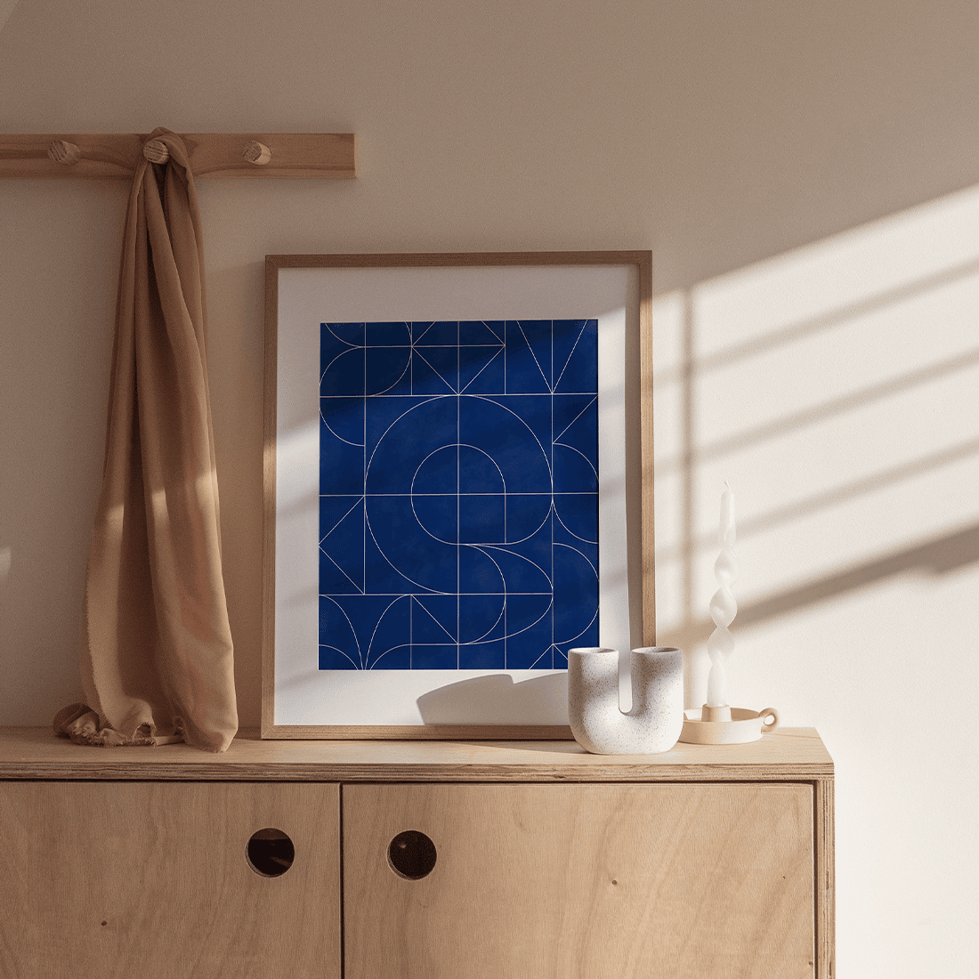 Navy Blue Minimalist Poster - Image 3