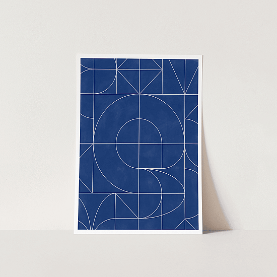 Navy Blue Minimalist Poster - Image 5
