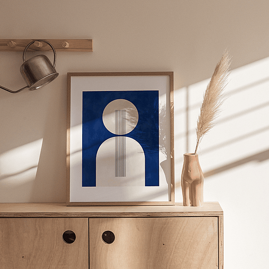 Blue Bohemian Poster No.2 - Image 3