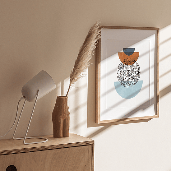 Blue & Rust Mid Century Poster No.1 - Image 2