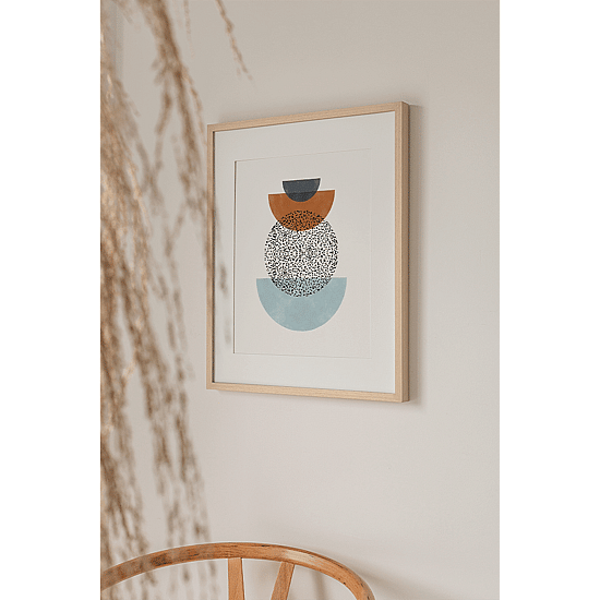 Blue & Rust Mid Century Poster No.1 - Image 4