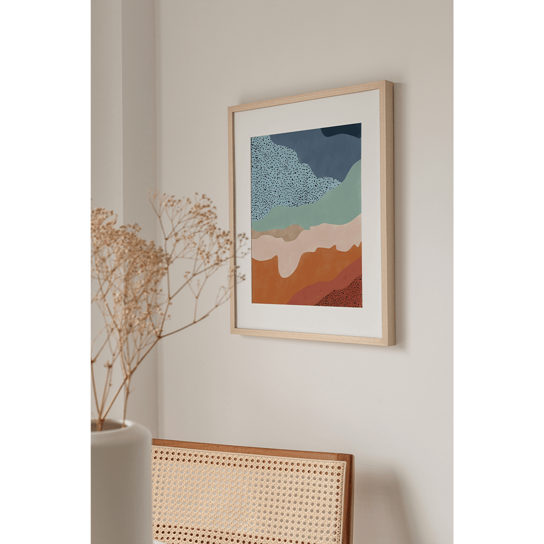 Blue & Rust Landscape Poster No.2 - Image 3