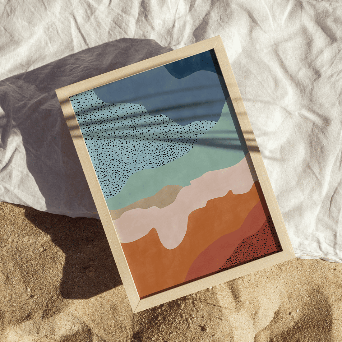 Blue & Rust Landscape Poster No.2 - Image 4