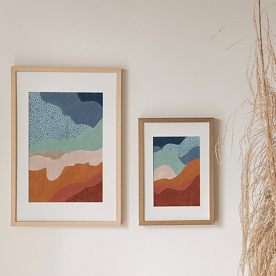 Blue & Rust Landscape Poster No.2 - Image 5