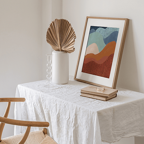 Blue & Rust Landscape Poster No.1 - Image 2