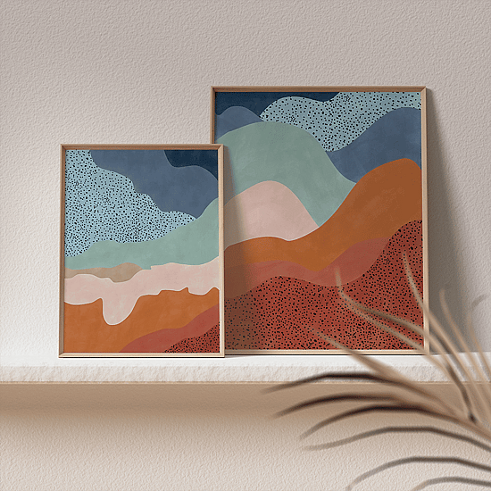 Blue & Rust Landscape Poster No.1 - Image 5