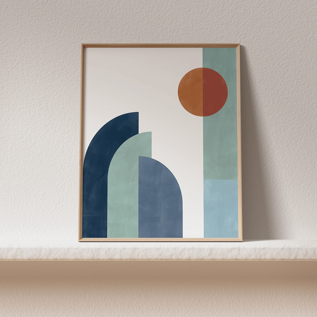 Blue & Rust Retro Poster No.2 - Image 4
