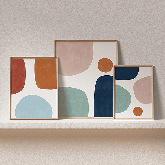 Watercolour Shapes Poster No.1 - Image 5